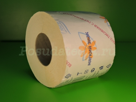 Туалетная бумага Мягкий знак однослойная 54 м/рул, 72 рул/кор